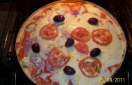 Pizza de fermento em pó