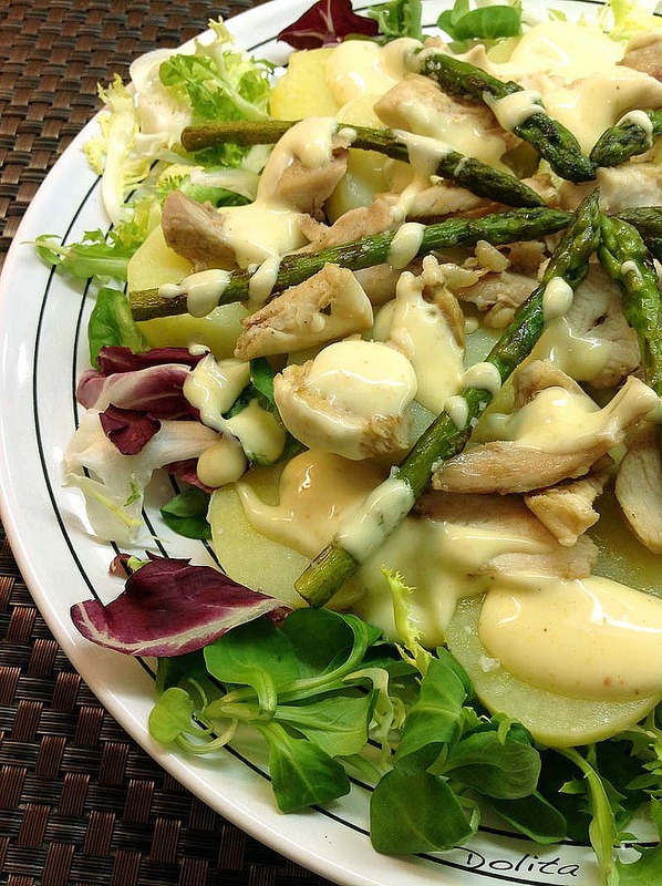Ensalada de Filete de Pollo con Mayonesa de Finas Hierbas - Mais Receitas -  Cozinhar é fácil